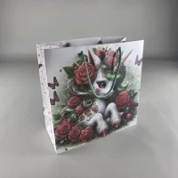 Пакет бумажный подарочный квадратный 23*24*10(артKV-087) (12 шт)