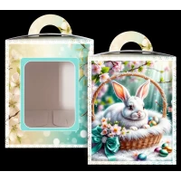 Коробка под пасхальный  Пасхи 14см *14см*18,7см  (400грм) №7 (1 шт)