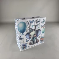 Пакет бумажный подарочный квадратный 23*24*10(артKV-089) (12 шт)