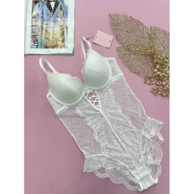 Ажурный боди на поролоне В 848