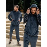 Спортивный костюм мужской. Размеры 48-56 Ткань велюр. Цвета: черный, графит, моко, синий