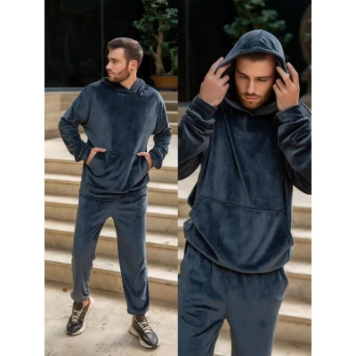 Спортивный костюм мужской. Размеры 48-56 Ткань велюр. Цвета: черный, графит, моко, синий Спортивный костюм мужской. Размеры 48-56 Ткань велюр. Цвета: черный, графит, моко, синий