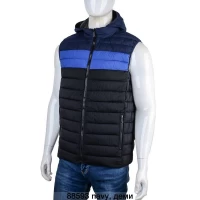 Мужской жилет. Размеры 46-56. Наполнитель синтепон. Ткань плащевка.  (В уп. 5 штук одного цвета)