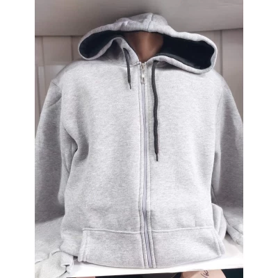 Кофтa Толстовка тёплая на флисе. Рaзмер 52-58. Расцветки в ассорт. (В уп. 4 штук одного цвета)