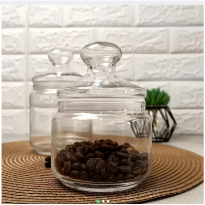 Стеклянная банка с силиконовым уплотнителем (0,5л) Стеклянная банка с силиконовым уплотнителем (0,5л)