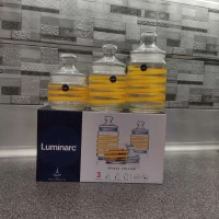 Набор стеклянных банок(0,5л+0,7л+1,0л) В подарочной упаковке 