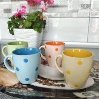 Керамическая чашка (200мл)Горохи в ассортименте 