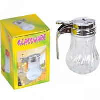 Сахарница с механическим дозатором Glassware 170мл, стекло (O-22)