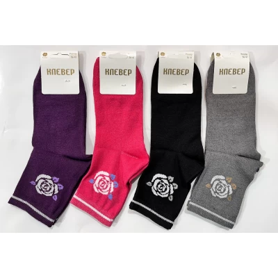 Носки женские демисезонные КЛЕВЕР, размер 36-41 Носки женские демисезонные КЛЕВЕР, размер 36-41