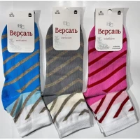 Носки женские демисезонные ВЕРСАЛЬ EXCLUSIVE, 90% хлопок, размер 33-39