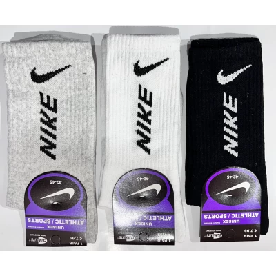 Мужские носки спорт NIKE, высокая резинка , размер 42-45