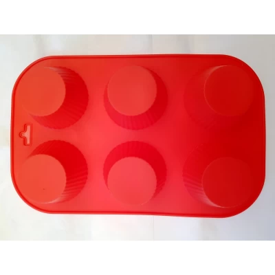 Силиконовая форма для выпечки Кекс круглый 6 гл.