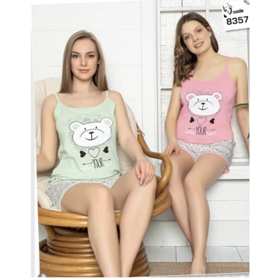 Пижама женская трикотаж (хлопок), размеры S- XL (46-52), Турция Пижама женская трикотаж (хлопок), размеры S- XL (46-52), Турция