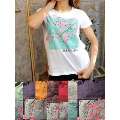 Футболка женская молодежная, р. S-ХL (44-50) коттон 100%, Турция