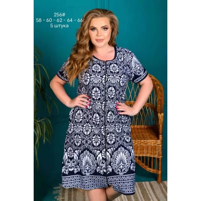 Халат женский летний коттон размер 58-66 (34853)