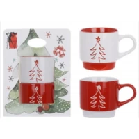 Набор из 2-х чашек(400мл) Ёлочка