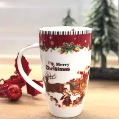Фарфоровая чашка (600мл) Meri Christmas 