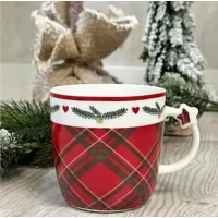 Фарфоровая чашка (360мл) Christmas story, Серия Шотланка
