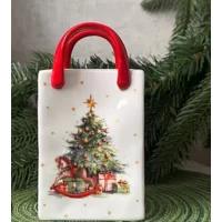 Фарфоровая подставка для салфеток,кухонных принадлежностей  символ года*Лошадка*