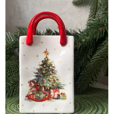 Фарфоровая подставка для салфеток,кухонных принадлежностей  символ года*Лошадка*