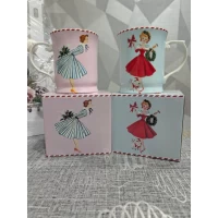 Фарфоровая чашка (400мл) Леди производство Lefard 