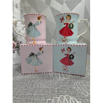 Фарфоровая чашка (400мл) Леди производство Lefard 