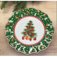 Фарфоровая десертная тарелка(20,5см) Праздничный Флер