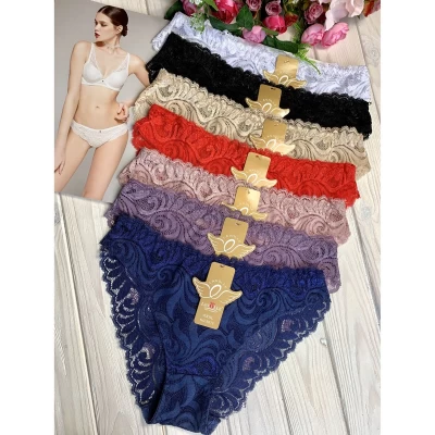 Трусы женские 9876. Размеры: 46; 48. КРУЖЕВО