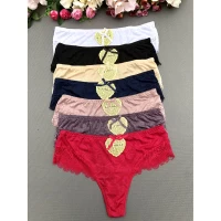 Трусы бикини женские 9586. Размеры: 50-52. КРУЖЕВО