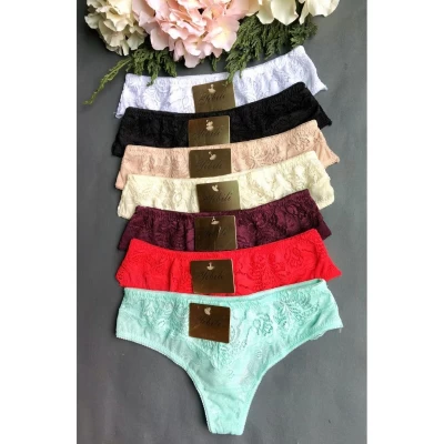 Трусы бикини женские 352. Размеры: 46; 48; 50. КРУЖЕВО