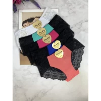 Трусы женские 3123, Размеры: 46; 48; 50, ХЛОПОК,ЛАЗЕРКА