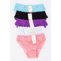 Трусы женские, Размеры: 44-46-48, Хлопок, кружево