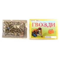 Гвозди оцинкованные толевые 40мм, в упаковке (150гр.)