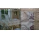 Скатерть Home Plus тканевая с кружевом (Роза) 150х220