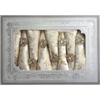 Сктерть с салфетками и держателями в подарочной коробке 150х22, в ассортименте