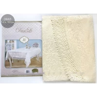 Тканевая овальная скатерть 140х180см 