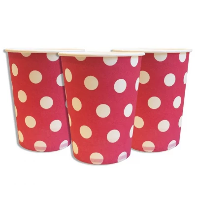 Стаканы одноразовые бумажные детские " Горох розовый " 10 шт./уп. Стаканы одноразовые бумажные детские " Горох розовый " 10 шт./уп.
