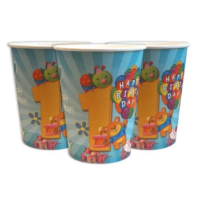 Стаканы одноразовые бумажные детские " Первый год жизни голубой " 10 шт./уп. Стаканы одноразовые бумажные детские " Первый год жизни голубой " 10 шт./уп.