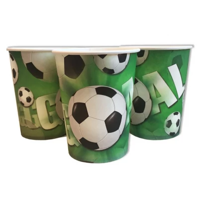 Стаканы одноразовые бумажные детские " Футбол " 10 шт./уп. Стаканы одноразовые бумажные детские " Футбол " 10 шт./уп.