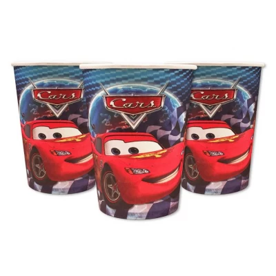 Стаканы одноразовые бумажные детские " Тачки " 10 шт./уп. Стаканы одноразовые бумажные детские " Тачки " 10 шт./уп.