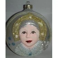 НОВОГОДНИЙ ШАР "СНЕГУРОЧКА" Ø100ММ