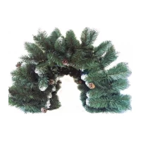 ГИРЛЯНДА ИЗ ИСКУССТВЕННОЙ ХВОИ ЗАСНЕЖЕННАЯ С ШИШКАМИ L-2.8М