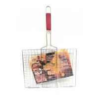 РЕШЕТКА ДЛЯ ГРИЛЯ, БАРБЕКЮ ПРЯМОУГОЛЬНАЯ 30*40СМ №2029