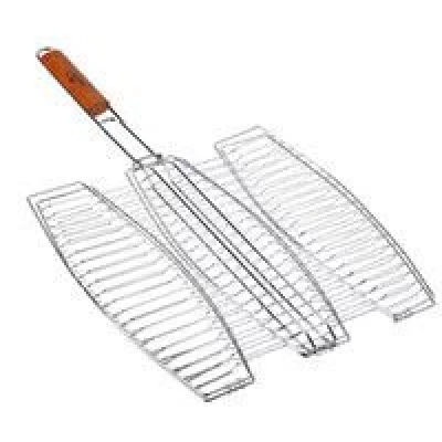 РЕШЕТКА-ГРИЛЬ ДЛЯ РЫБЫ ТРОЙНАЯ 36*42СМ №2023