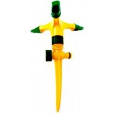 Ороситель вертушка 3-ходовая желто-зеленая под коннектор (SD7-5)