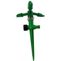 Ороситель вертушка 3-ходовая зеленая под коннектор, с резьбой 3/4