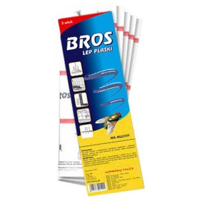 Липкая лента от мух BROS (полоса 30*12 см)