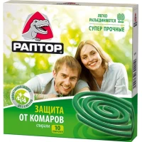 Спирали от комаров РАПТОР, без запаха (уп. 10 шт)