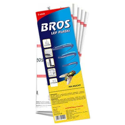 Липучая лента Bros от мух плоская 5 шт