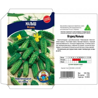 Семена Огурец  МАЛЫШ – 120-150 семян